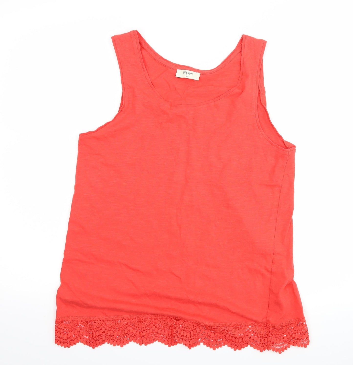 Papaya Womens Red   Basic Tank Size 10