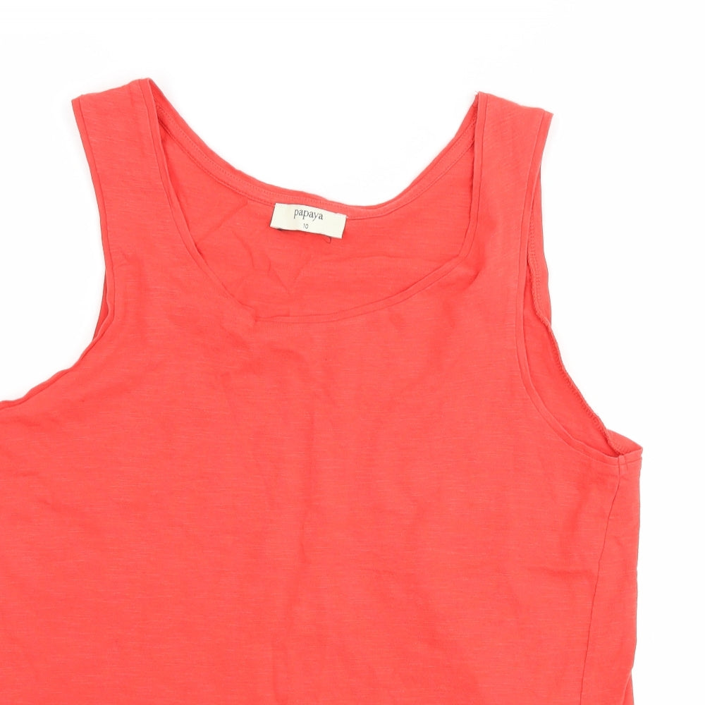 Papaya Womens Red   Basic Tank Size 10