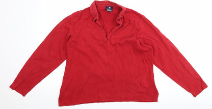 Tulchan Womens Red   Pullover Sweatshirt Size M