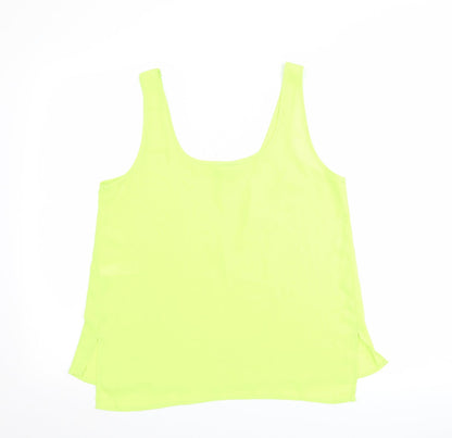 Womens UK Size 8 Topshop Green Basic Tank