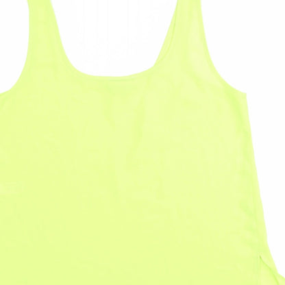 Womens UK Size 8 Topshop Green Basic Tank