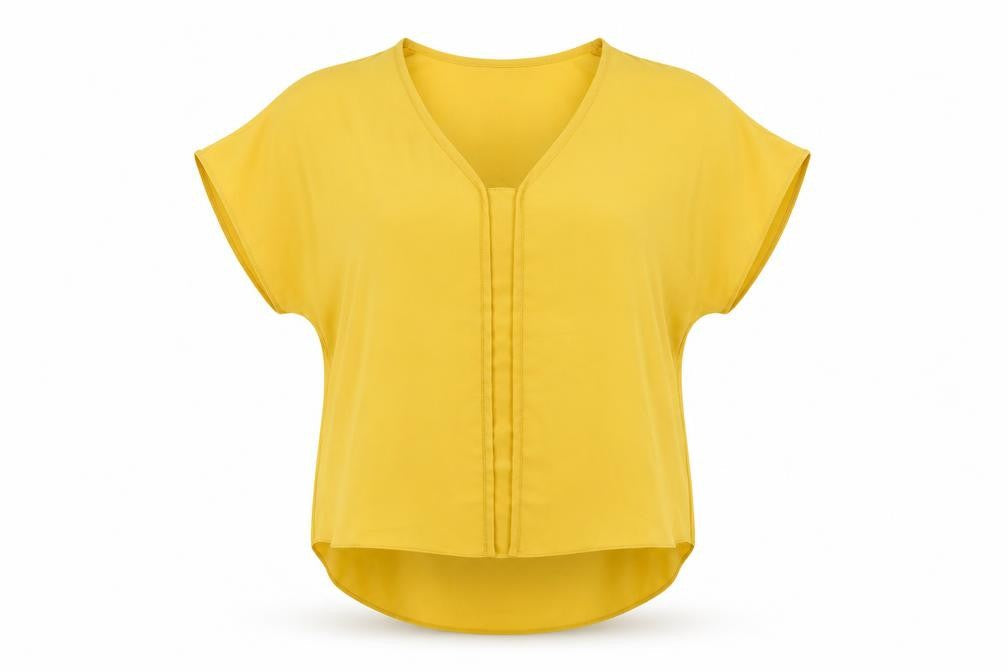 Womens UK Size 6 Atmosphere Yellow Basic T-Shirt