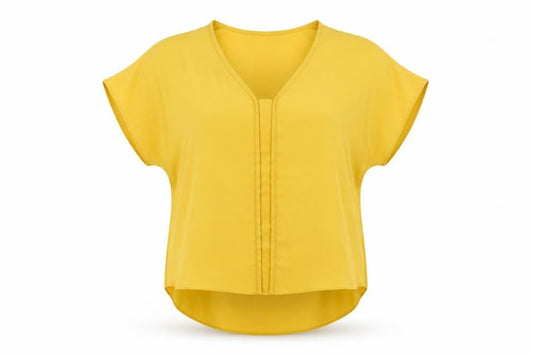 Womens UK Size 6 Atmosphere Yellow Basic T-Shirt