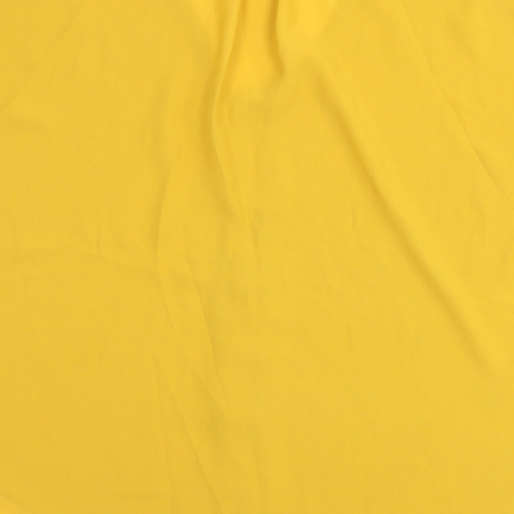 Atmosphere Womens Yellow   Basic T-Shirt Size 6  - Cut Out Shoulder