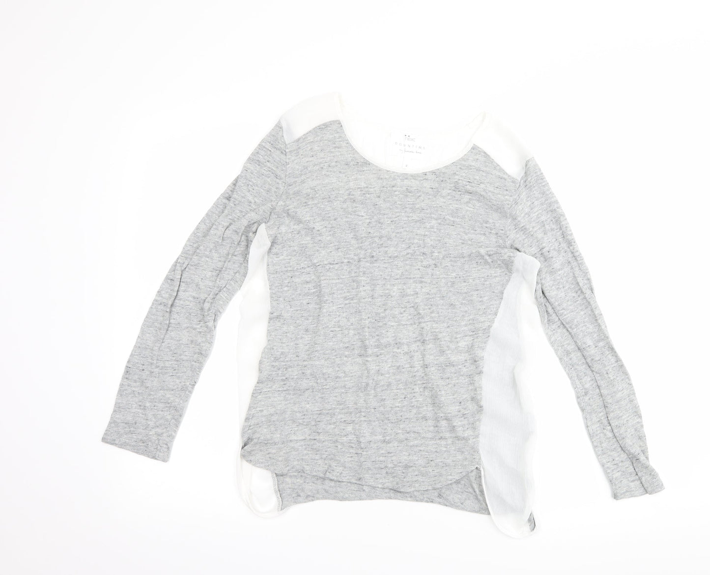 Womens UK Size 8 NEXT Grey Basic T-Shirt
