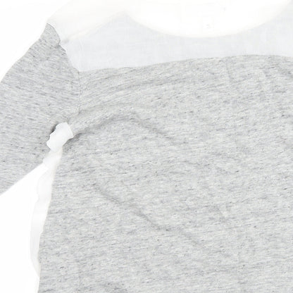 Womens UK Size 8 NEXT Grey Basic T-Shirt