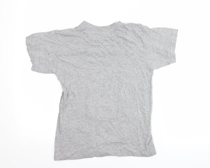 B&C collection Girls Grey   Basic T-Shirt Size 9-10 Years  - horse
