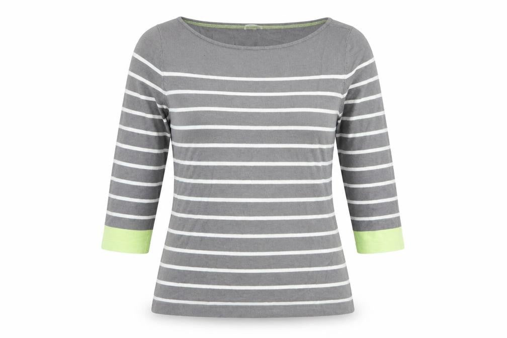 Womens UK Size 12 Street One Grey Basic T-Shirt