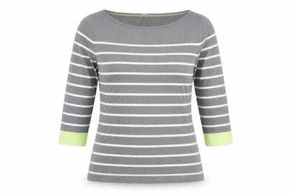 Womens UK Size 12 Street One Grey Basic T-Shirt
