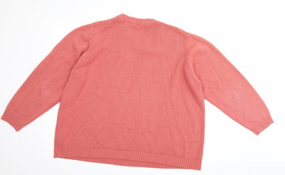 Anthology Womens Pink   Pullover Jumper Size 24