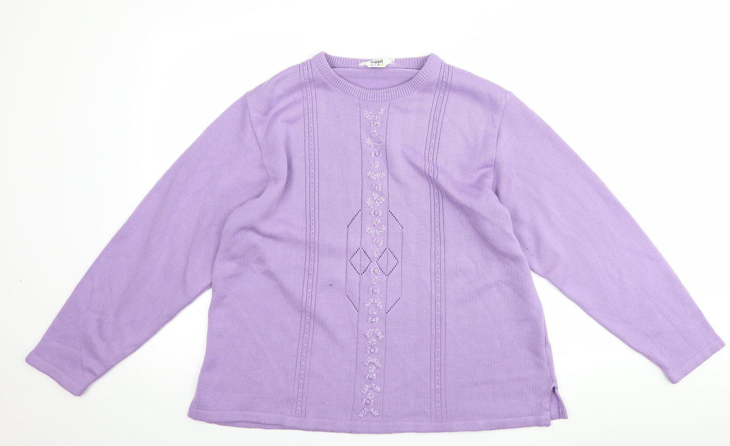 happit Womens Purple   Pullover Jumper Size 18