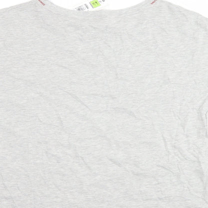 Marks and Spencer Womens Grey   Top Pyjama Top Size 12  - slogan
