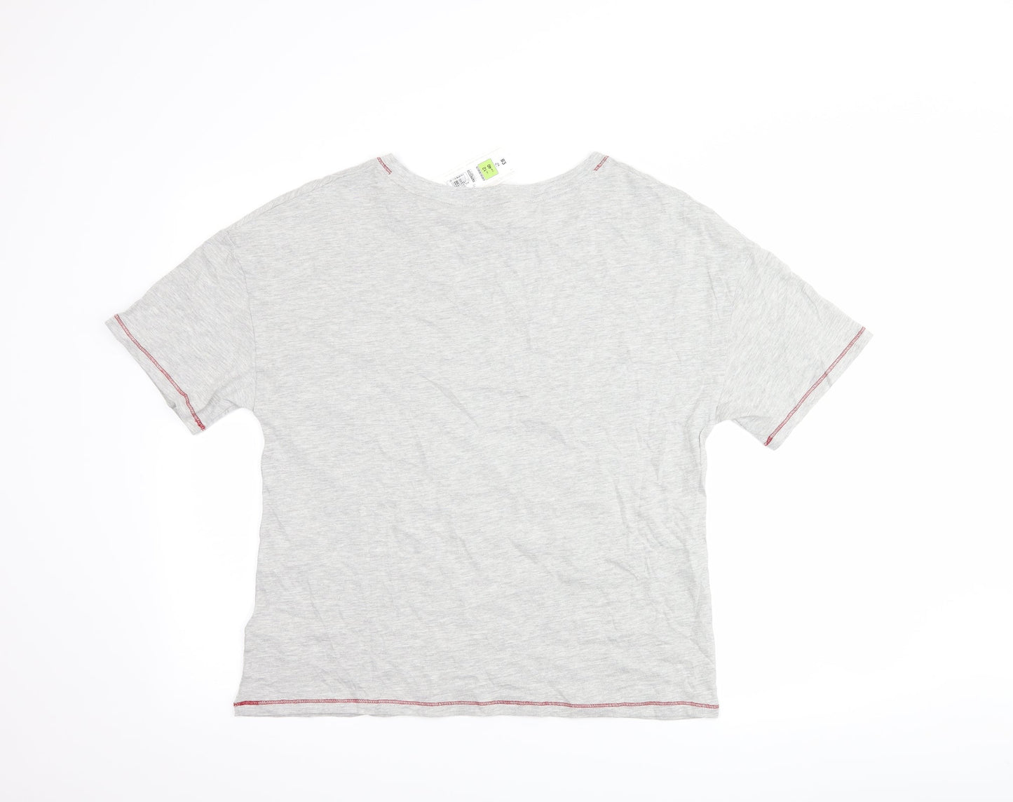 Marks and Spencer Womens Grey   Top Pyjama Top Size 12  - slogan