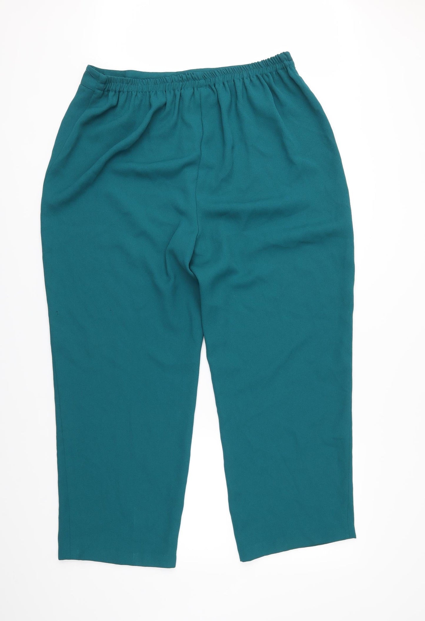 Womens UK Size 22 Bon Marché Regular Fit  Green Trousers