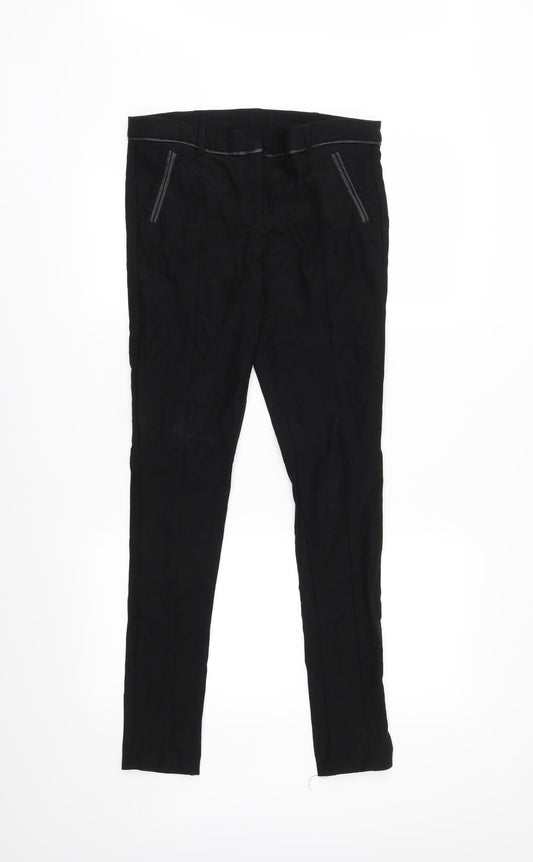 Womens UK Size 12 Dorothy Perkins Regular Fit  Black Trousers