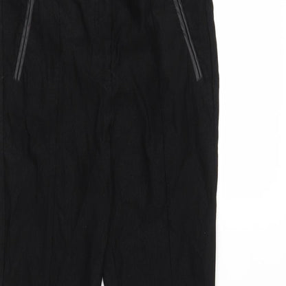 Womens UK Size 12 Dorothy Perkins Regular Fit  Black Trousers