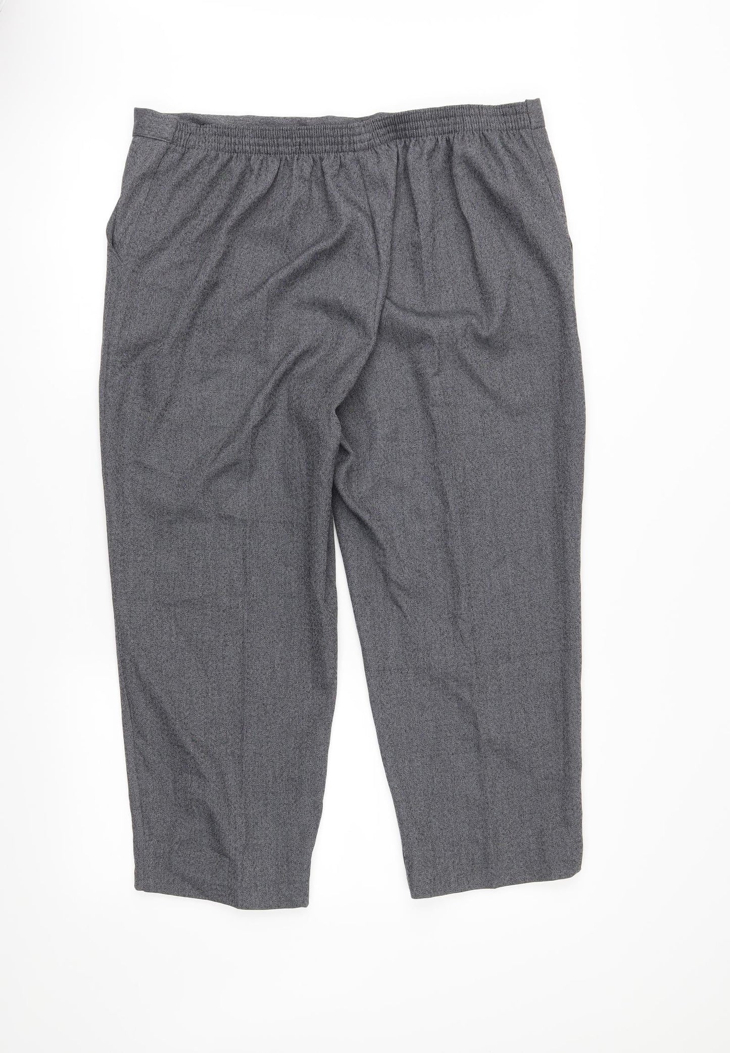 Autonomy Womens Grey   Cropped Trousers Size 20 L23 in