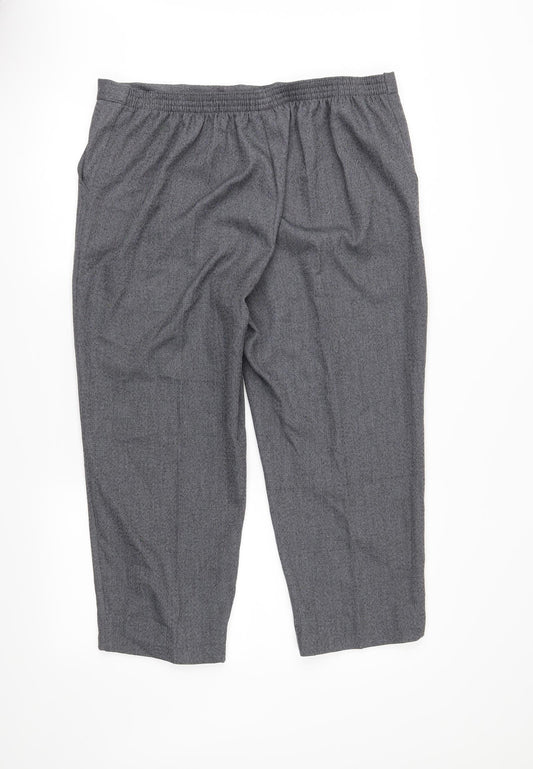 Autonomy Womens Grey   Cropped Trousers Size 20 L23 in