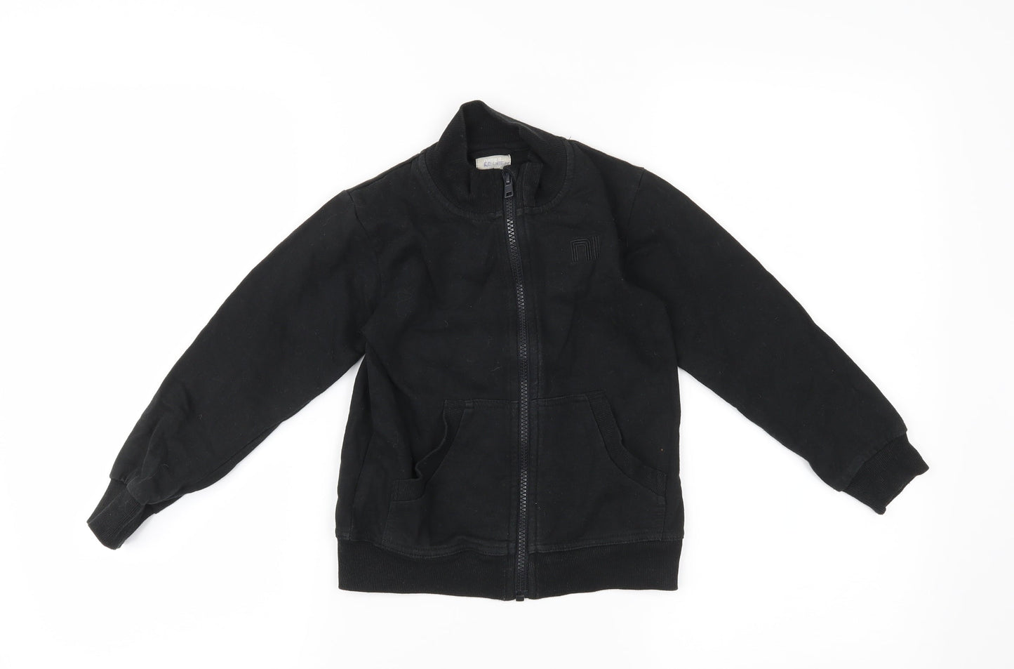 name it Boys Black   Full Zip Jumper Size 5 Years