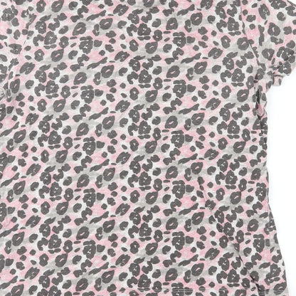 Young Dimension Girls Pink Animal Print  Basic T-Shirt Size 12-13 Years