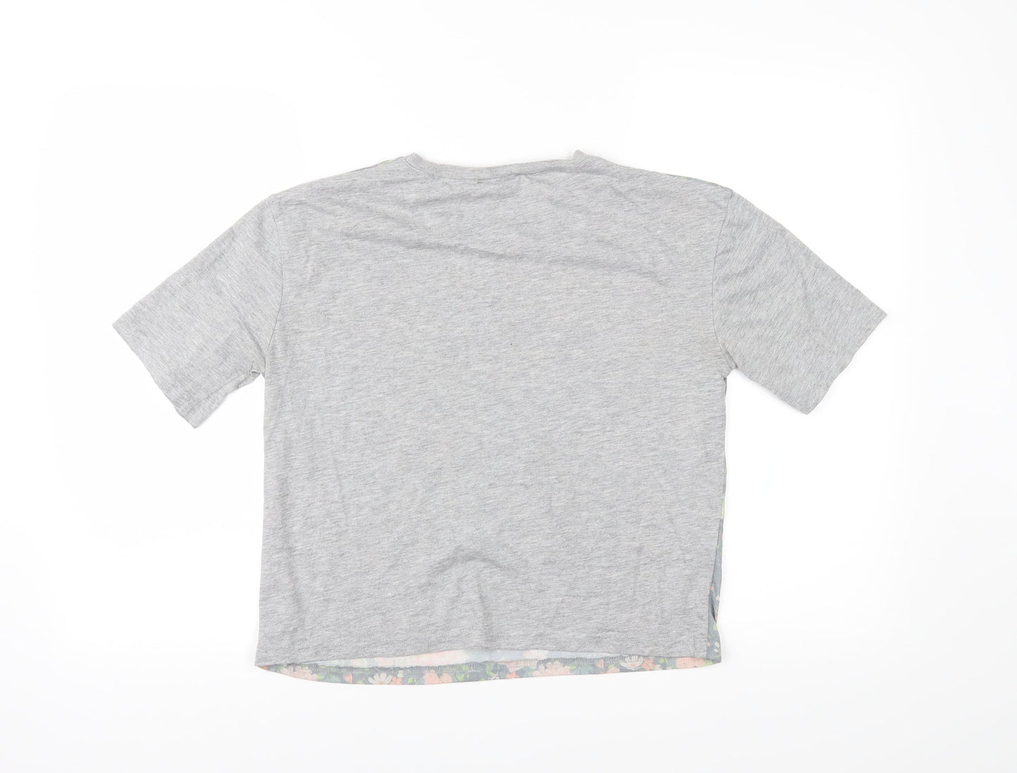 Womens UK Size 8 Atmosphere Grey Basic T-Shirt