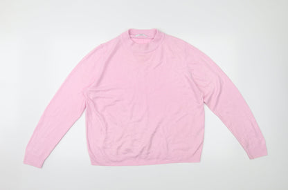 Marks & Spencer Womens Pink   Pullover Jumper Size 18