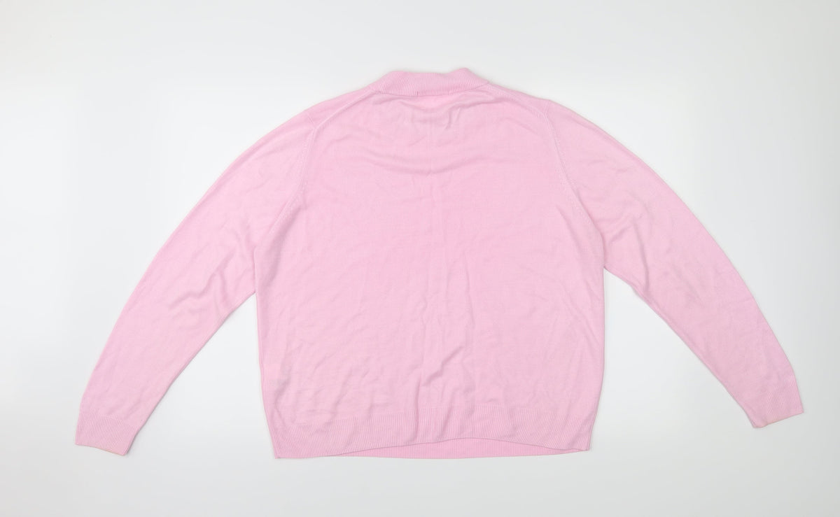 Marks & Spencer Womens Pink   Pullover Jumper Size 18
