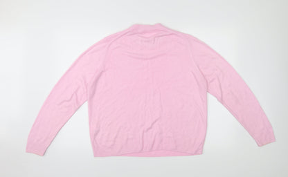 Marks & Spencer Womens Pink   Pullover Jumper Size 18