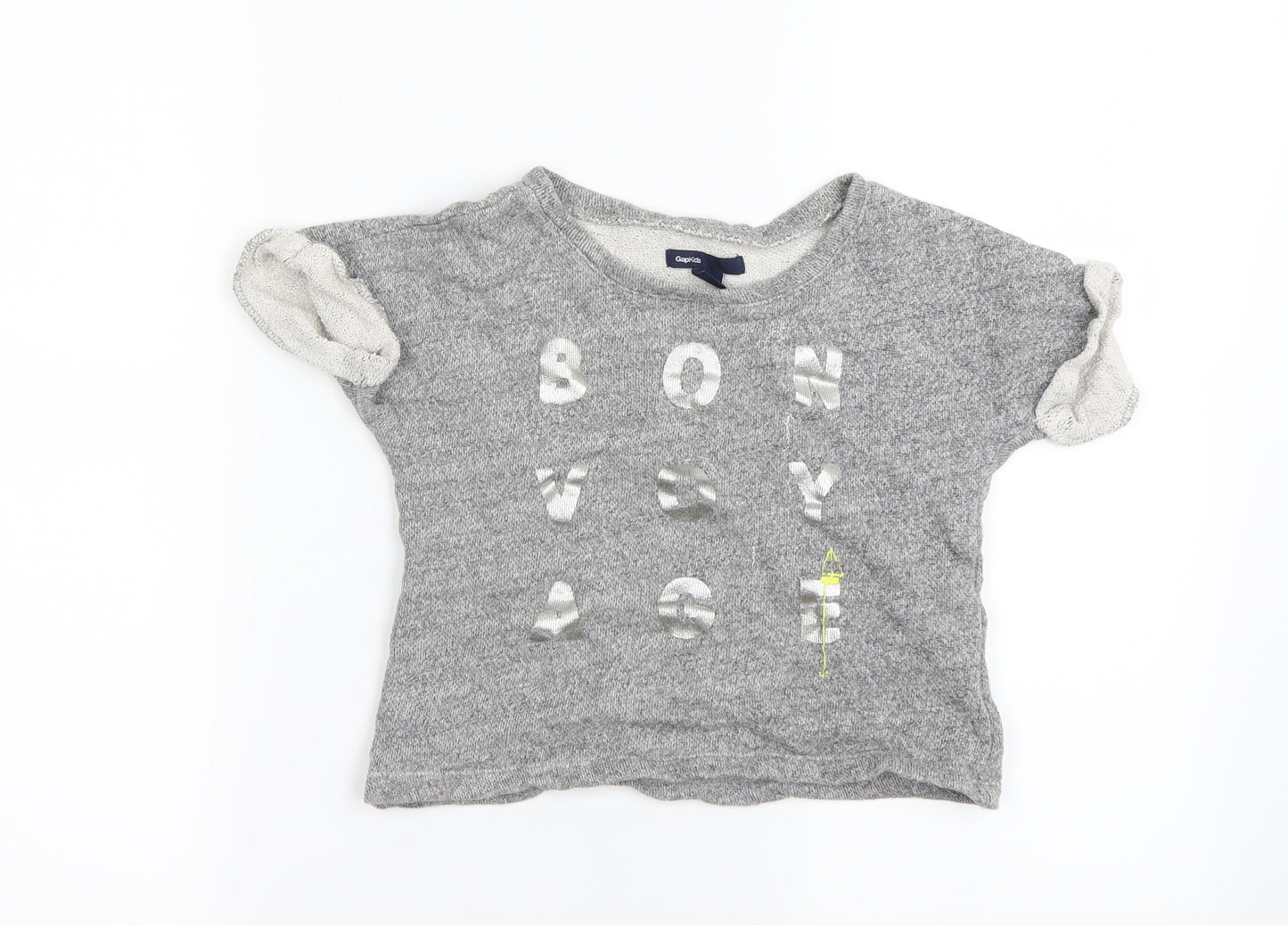 Gap Girls Grey   Pullover Jumper Size 3-4 Years