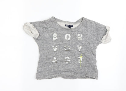Gap Girls Grey   Pullover Jumper Size 3-4 Years