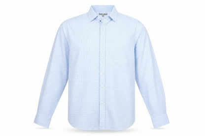 Mens UK Size XL Preworn Blue  Button-Up Long Sleeve Casual Shirt