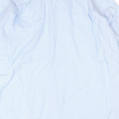 Mens UK Size XL Preworn Blue  Button-Up Long Sleeve Casual Shirt