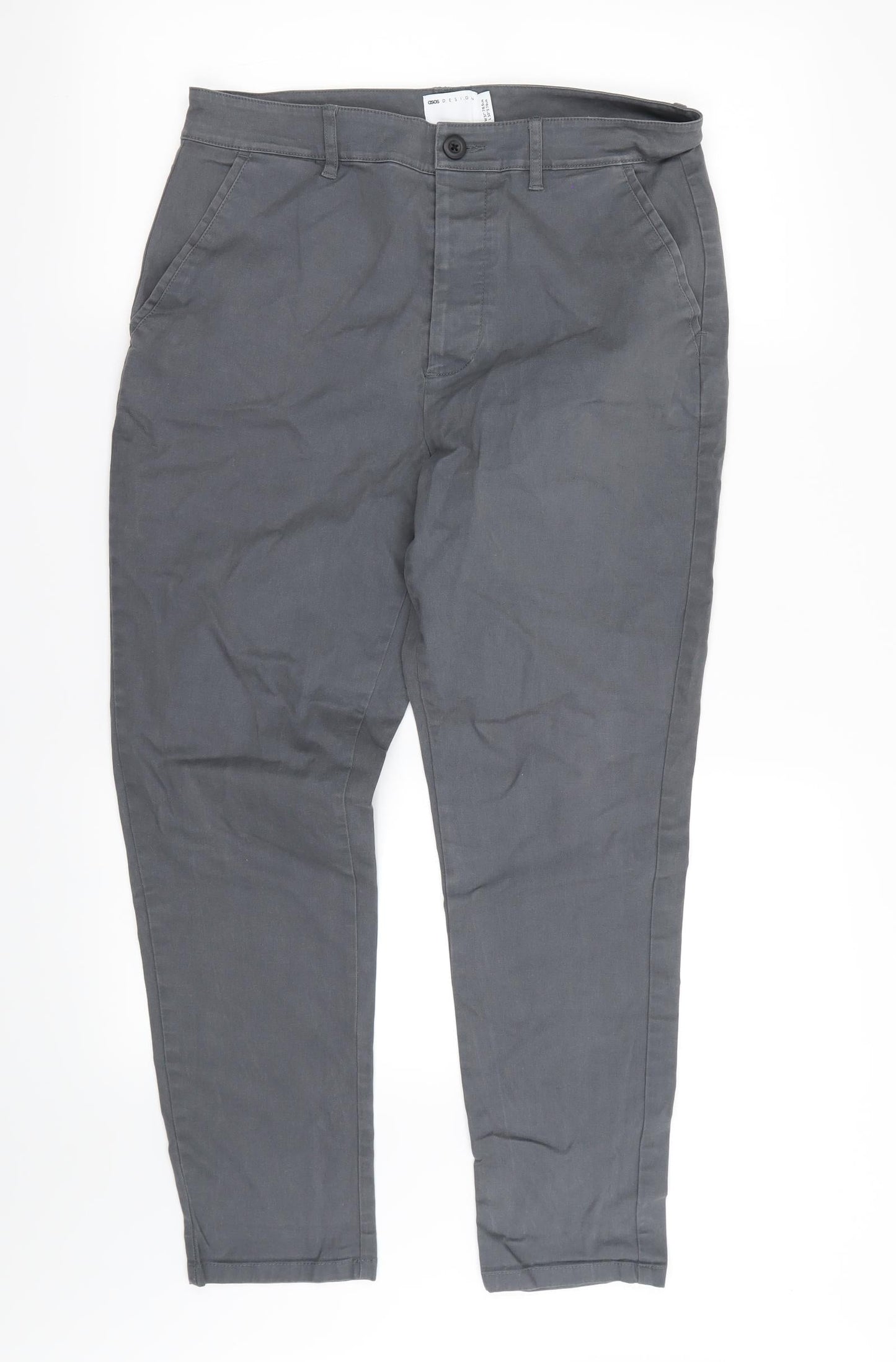 ASOS Mens Grey   Skinny Jeans Size S L27 in