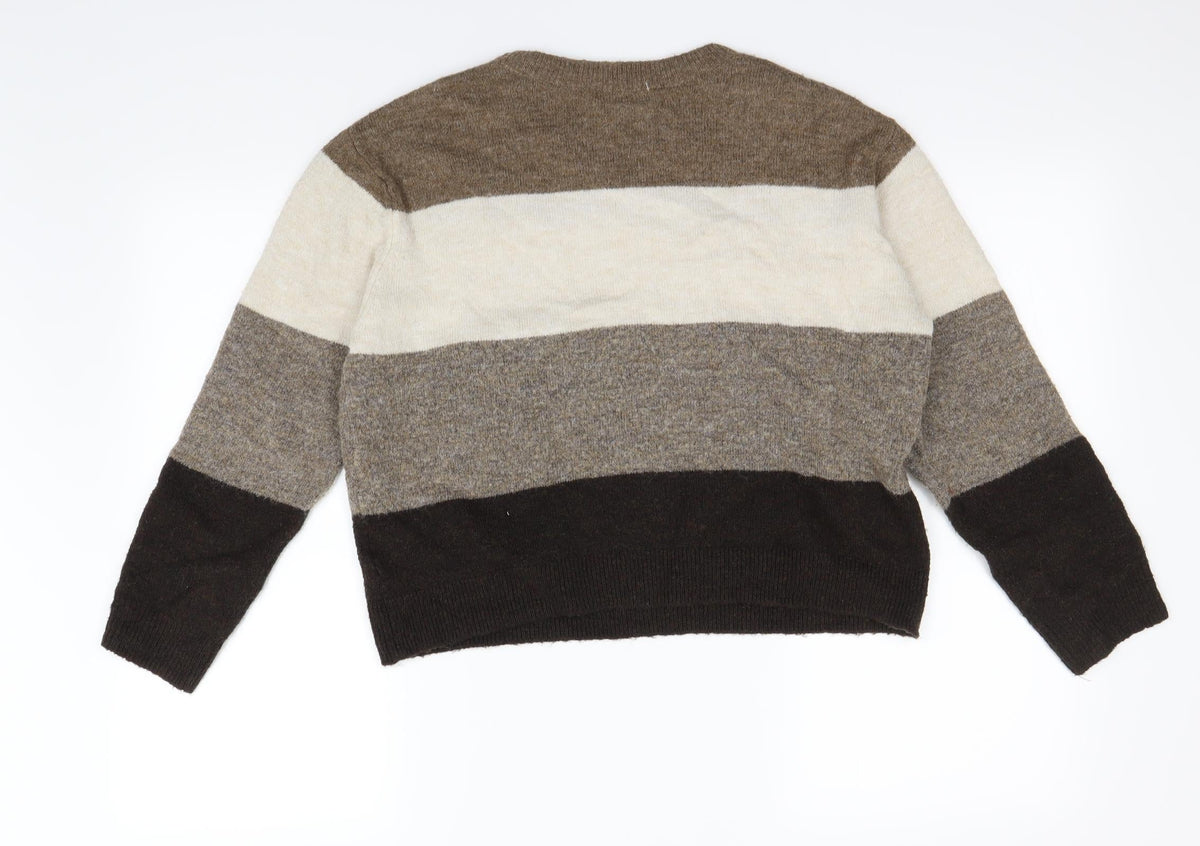 H&M  Womens Multicoloured Striped  Pullover Jumper Size S
