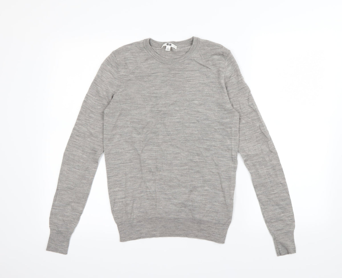 Womens Grey   Pullover Sweatshirt Size S