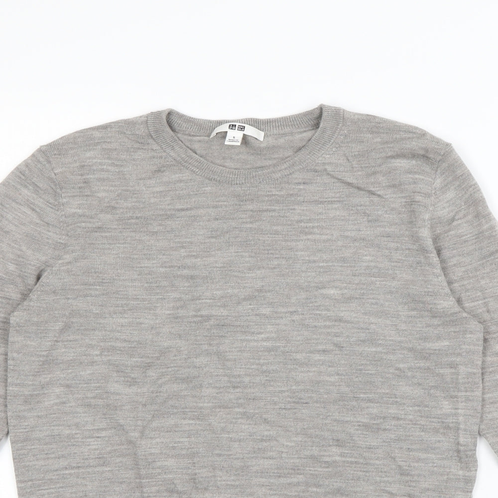 Womens Grey   Pullover Sweatshirt Size S