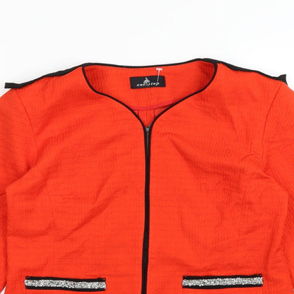 One Step Womens Red   Cardigan Jumper Size 10