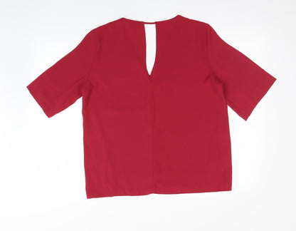 Womens UK Size 12 River Island Pink Basic Blouse