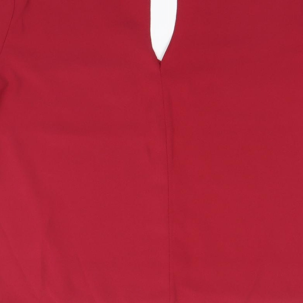 Womens UK Size 12 River Island Pink Basic Blouse