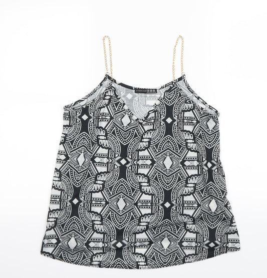 Womens UK Size 10 Atmosphere Black Basic Tank
