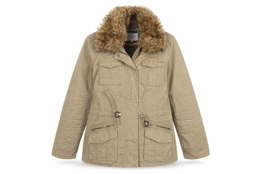 Indigo Womens Beige   Overcoat Coat Size 8
