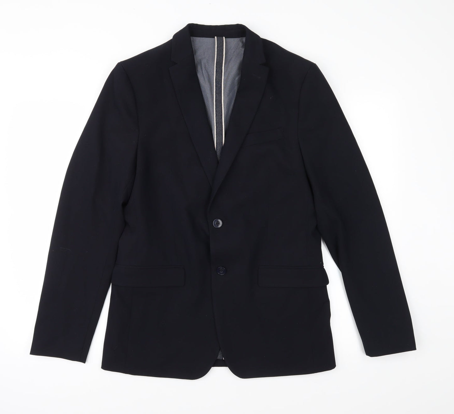 Mens UK Size 40 Zara Regular Blue Suit Jacket