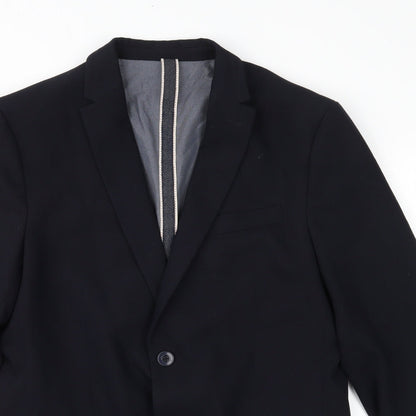 Mens UK Size 40 Zara Regular Blue Suit Jacket