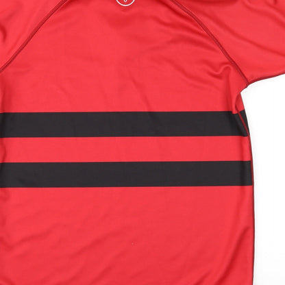 RAM Mens Black Striped   Polo Size S