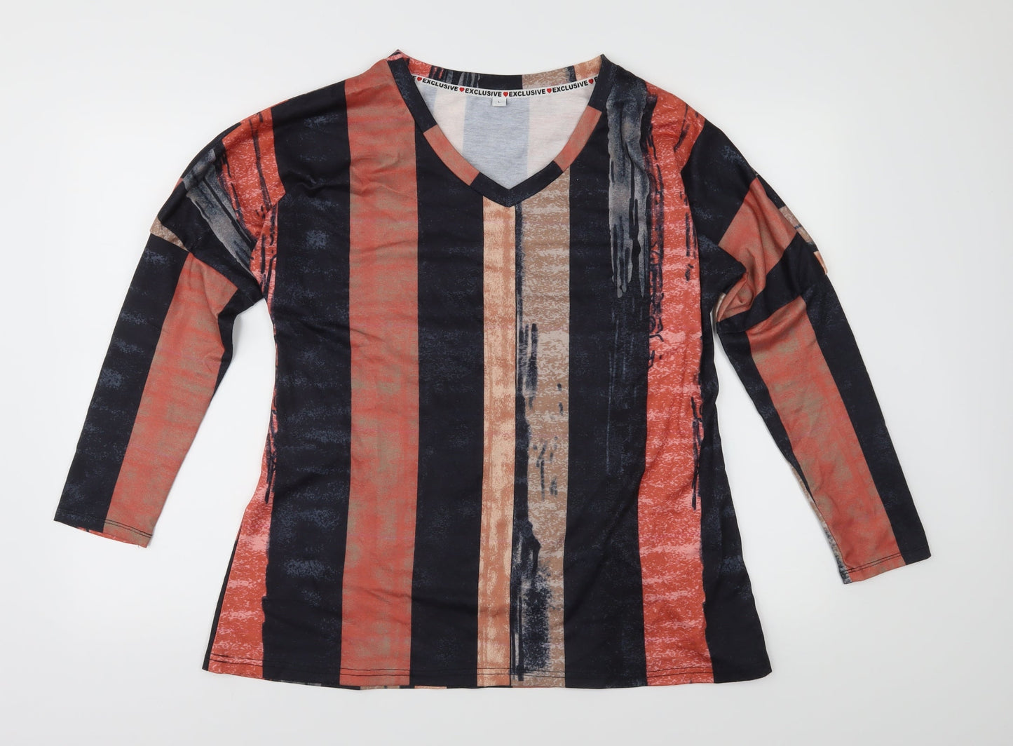 Womens UK Size L Exclusive Orange Basic T-Shirt