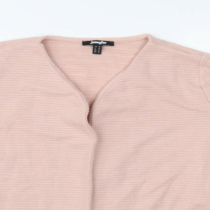 Jennyfer Womens Pink  Jersey Jacket  Size M
