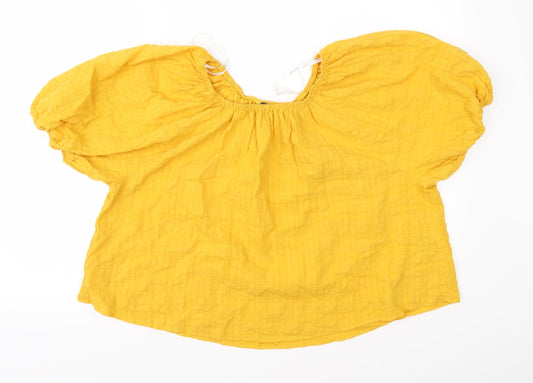 Primark Womens Yellow   Basic Blouse Size 12