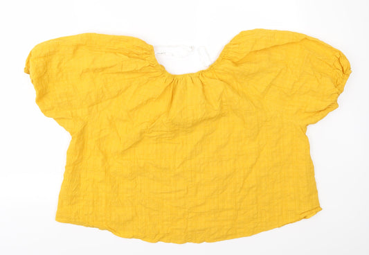 Primark Womens Yellow   Basic Blouse Size 12