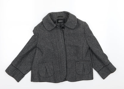 Papaya Womens Grey Argyle/Diamond  Jacket  Size 16