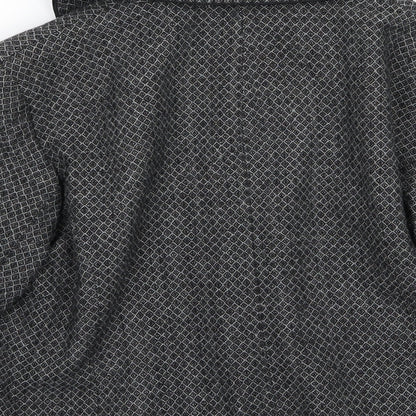 Papaya Womens Grey Argyle/Diamond  Jacket  Size 16